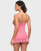 Pink Lemomade $|& Oh La La Cheri Valentine Babydoll Set with G-String - Hanger Side
