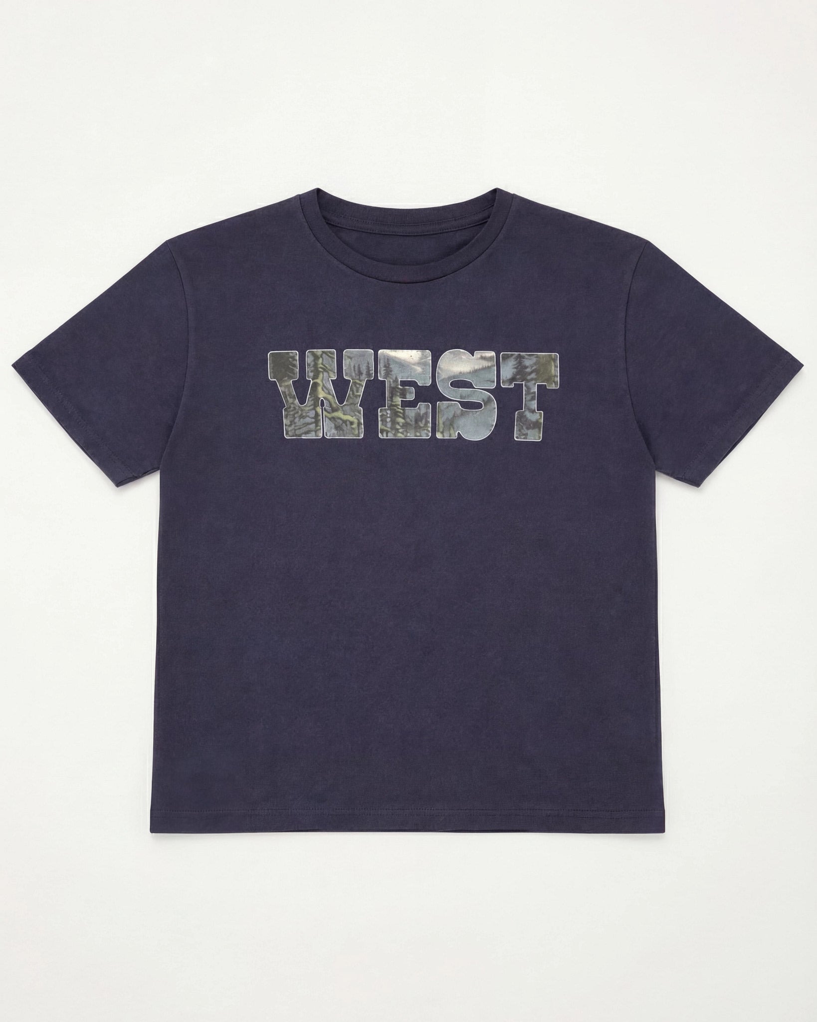 Faded Black $|& Herizon Cherry Relaxed Graphic Tee - Hanger Detail