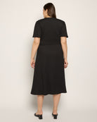 Black $|& Loveappella Keyhole Midi Dress - SOF Back