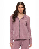 Mauve $|& Brooklyn Isles Super Soft Zip Up Hoodie - VOF Detail