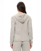 Silver $|& Brooklyn Isles Super Soft Zip Up Hoodie - Hanger Side