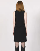 Black $|& Another Love Justine High Neck Swing Dress - Hanger Side