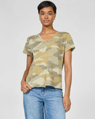 Riviera Camo $|& Dear John Vanya Camo Slub Tee - VOF Detail