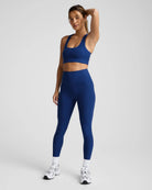 Marine Blue Heather $|& Beyond Yoga Spacedye Caught In The Midi High Waisted Legging - VOF Detail