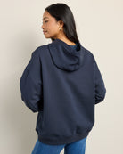 Navy/Burgundy $|& Favorite Daughter Favorite Daughter Collegiate Hoodie - SOF Back