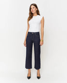 Timbers $|& Oliver Logan Aberdeen High Rise Wide Leg Crop - VOF Detail