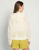 Off White $|& Elan Full Zip Sweater Cardigan - SOF Back