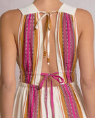 Natural Pink $|& Elan Open Back Halter Maxi Dress - SOF Back