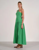 Kelly Green $|& Elan One Shoulder Maxi Dress - Hanger Front