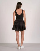 Black $|& Elan Mixed Media Mini Dress - Hanger Side