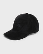 Black $|& David & Young New York Corduroy Baseball Cap - Hanger Front