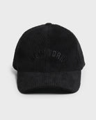 Black $|& David & Young New York Corduroy Baseball Cap - VOF Detail