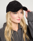 Black $|& David & Young New York Corduroy Baseball Cap - SOF Front