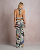 Blue Botanical $|& Elan Palazzo Pant - Hanger Side