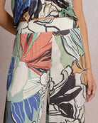 Blue Botanical $|& Elan Palazzo Pant - Hanger Back