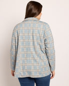 Shadow Blue $|& Liverpool Boyfriend Blazer with Princess Darts - SOF Back