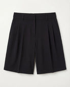 Black $|& Liverpool High Rise Trouser Bermuda Short - Hanger Detail