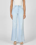 Misty Cloud $|& Dear John Fiona High Rise Wide Leg Jeans with Braided Trim - VOF Detail