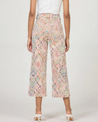 Tropical Ikat $|& Dear John Audrey Super High Rise Wide Leg Jeans - Hanger Side
