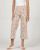 Tropical Ikat $|& Dear John Audrey Super High Rise Wide Leg Jeans - VOF Detail