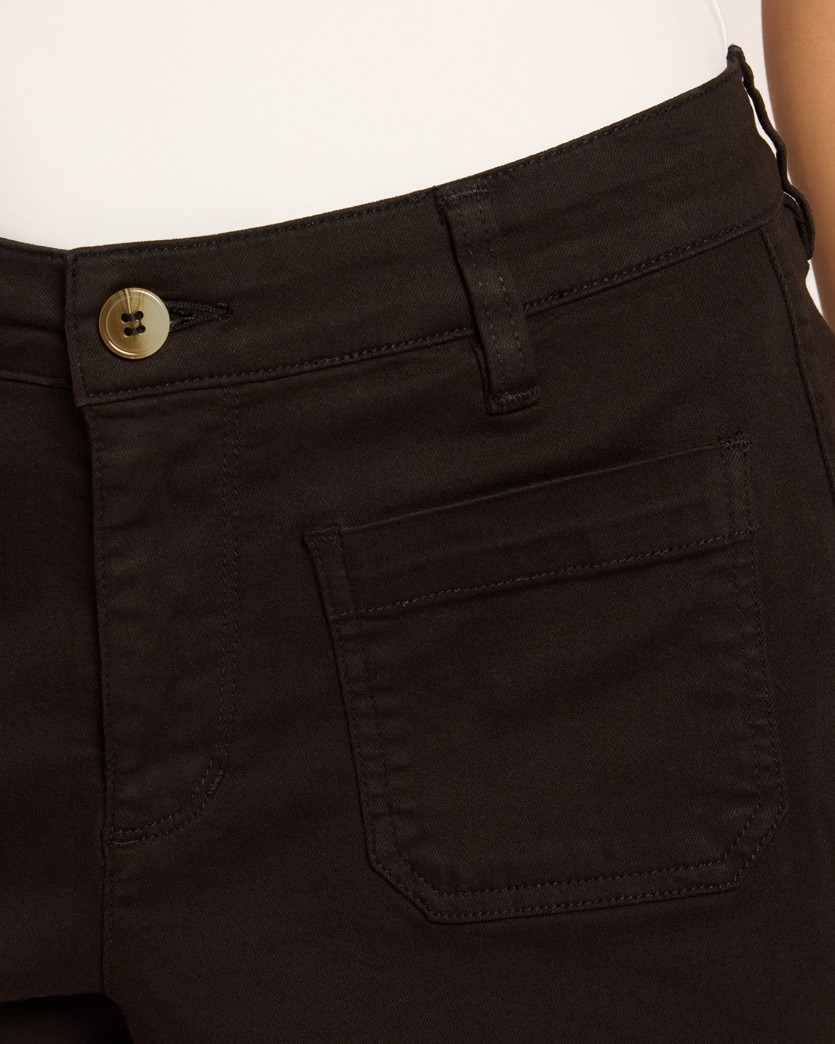 Black $|& Another Love Carlisle Patch Pocket Short - SOF Full Front