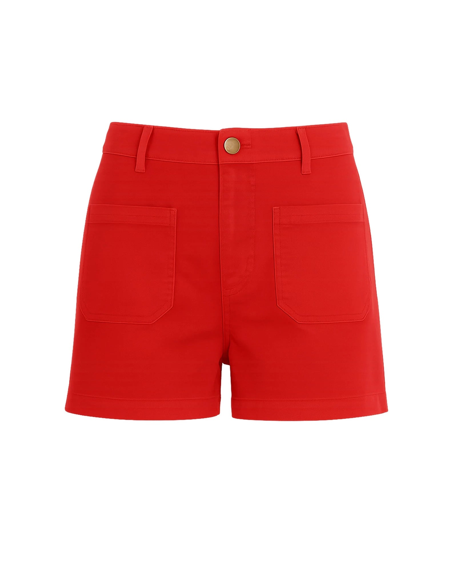 Firetruck Red $|& Another Love Carlisle Patch Pocket Short - VOF Detail