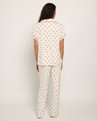 White Cherries N Hearts $|& Tart Intimates/Lemon Tart Ginnie Printed PJ Pant Set - SOF Back