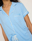 Blue Hearts and Dots $|& Tart Intimates Dixie Short Set - SOF Full Front