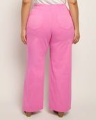 Brilliant Rose $|& Mica Denim High Rise Wide Leg Pants - SOF Back