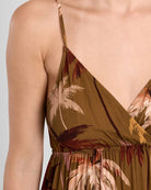 Khaki Moana $|& Molly Bracken Printed Maxi Dress - Hanger Back