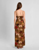 Khaki Moana $|& Molly Bracken Printed Maxi Dress - Hanger Side
