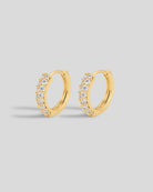Gold $|& Luv AJ Baby Pave Huggies - VOF Detail