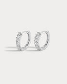 Silver $|& Luv AJ Baby Pave Huggies - VOF Detail