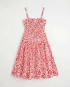 White Red $|& Skies Are Blue Print Knee Length Dress - Hanger Side