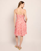 White Red $|& Skies Are Blue Print Knee Length Dress - SOF Back
