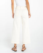 Seaside Dunes $|& Liverpool Stride High Rise Wide Leg Crop With Patch Pockets - Hanger Side