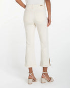 Desert Dunes $|& Liverpool Hannah High Rise Crop Flare With Curved Hem - Hanger Side