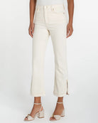 Desert Dunes $|& Liverpool Hannah High Rise Crop Flare With Curved Hem - VOF Detail