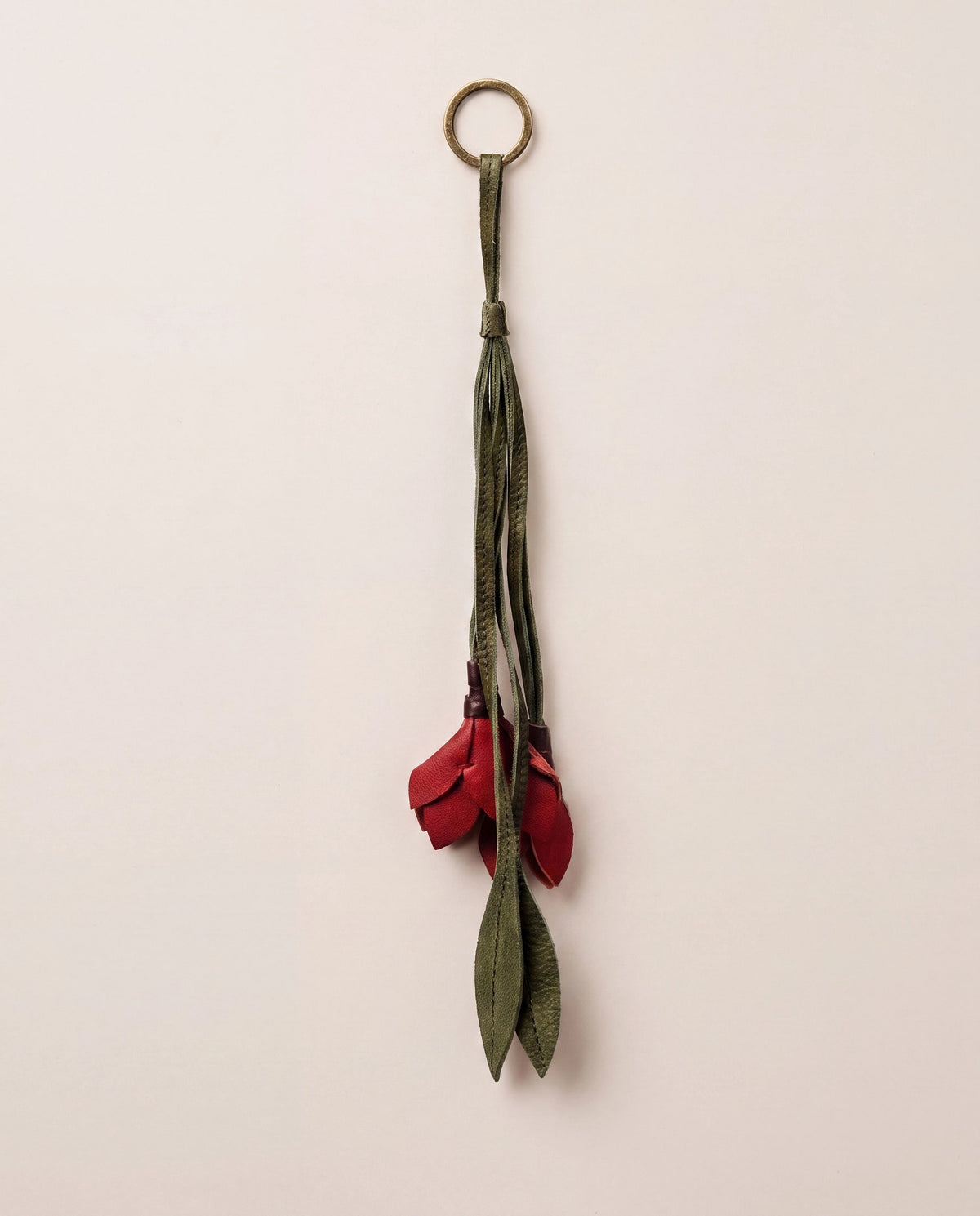 Multi $|& Day & Mood Leather Flower Bag Charm - Hanger Back