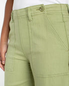 Lotus $|& Liverpool Utility Wide Leg Crop With Side Zip - Hanger Back