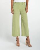 Lotus $|& Liverpool Utility Wide Leg Crop With Side Zip - VOF Detail