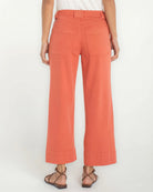 Red Clay $|& Liverpool Stride Utility Wide Leg Crop - Hanger Side