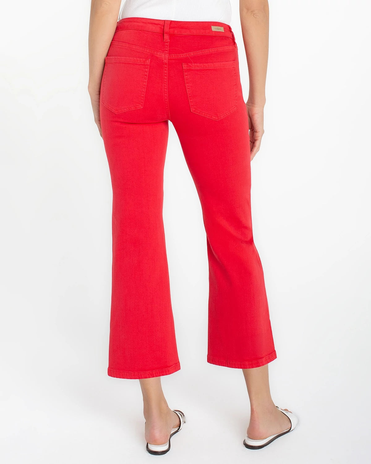 Cherry Rose $|& Liverpool Hannah Cropped Flare - Hanger Side