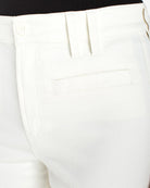 Whipped Cream $|& Liverpool Polished Twill Crop Wide Leg - Hanger Back