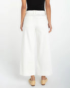 Whipped Cream $|& Liverpool Polished Twill Crop Wide Leg - Hanger Side