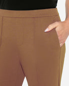 Rich Camel $|& Liverpool Kayla Pull-On Wide Leg Trouser - Hanger Back