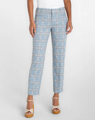 Shadow Blue/Multi Glen Plaid $|& Liverpool Holly Welt Pocket Trouser - VOF Detail