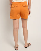Jaffa Orange $|& Liverpool Pleated Trouser Short - SOF Back