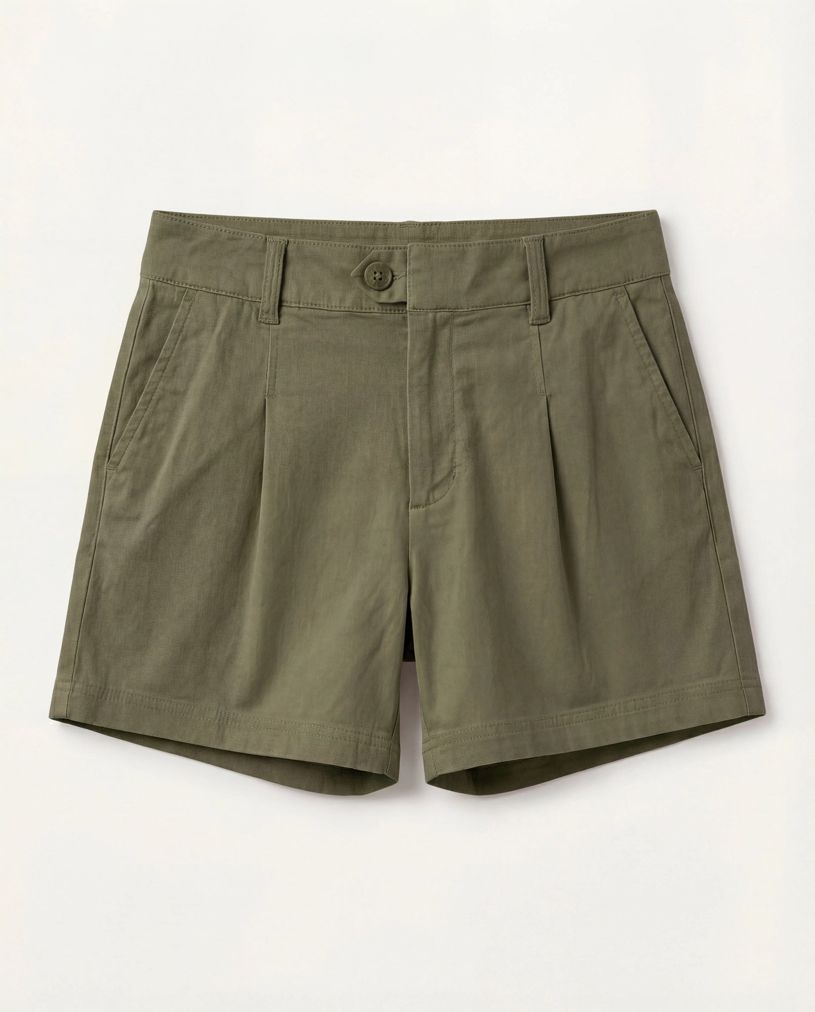 Laurel Grove $|& Liverpool Pleated Mid Length Trouser Short - Hanger Detail