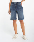 Harbor Haze $|& Liverpool High Rise Jean Short - VOF Detail